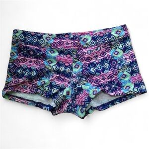 PINK Victoria's Secret Geometric Print Panties - Blue and Pink